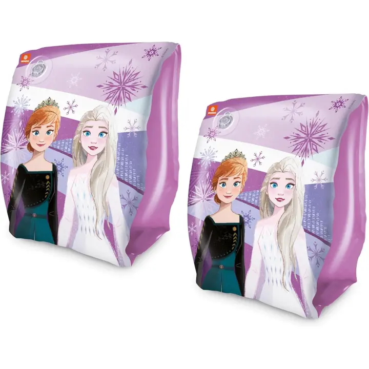Mondo Brazaletes - Inflables Frozen Disney para Niñas 15x23 cm | Flotadores de Brazo con Elsa y Anna para Piscina, Playa y Juegos Acuáticos | Manguitos de Seguridad para Aprender a Nadar - 1