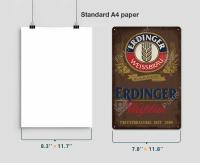 Cartel De Cerveza Putuo Decor Vintage En Metal Para Decoración De Barra Pub Sala De Hombres Y Habitación Principal Tamaño 7.9x11.8 Pulgadas - details 3