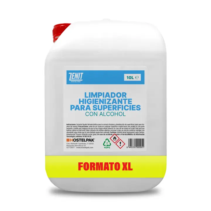 Hostelpak  10 l  Limpiador superficies con alcohol   limpiador multiusos - 1