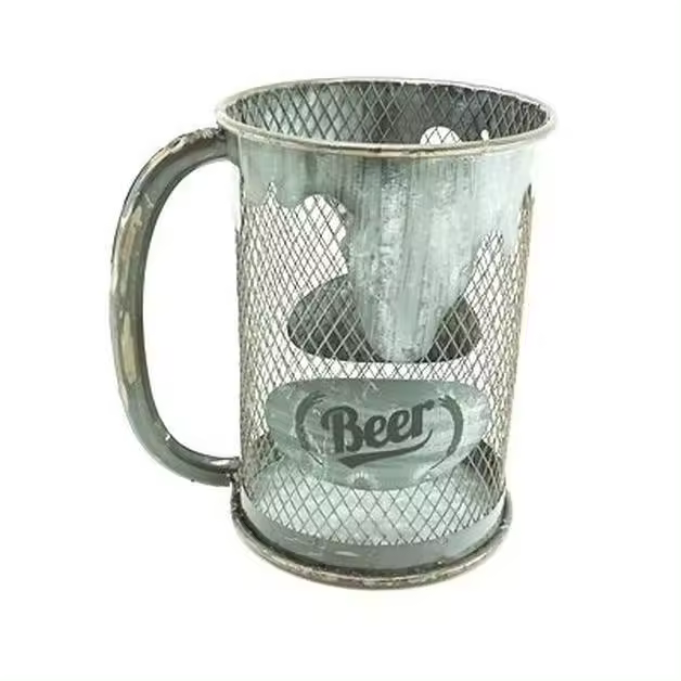 Papelera Decorativa en Forma de Jarra de Cerveza con la Palabra "BEER" - 1