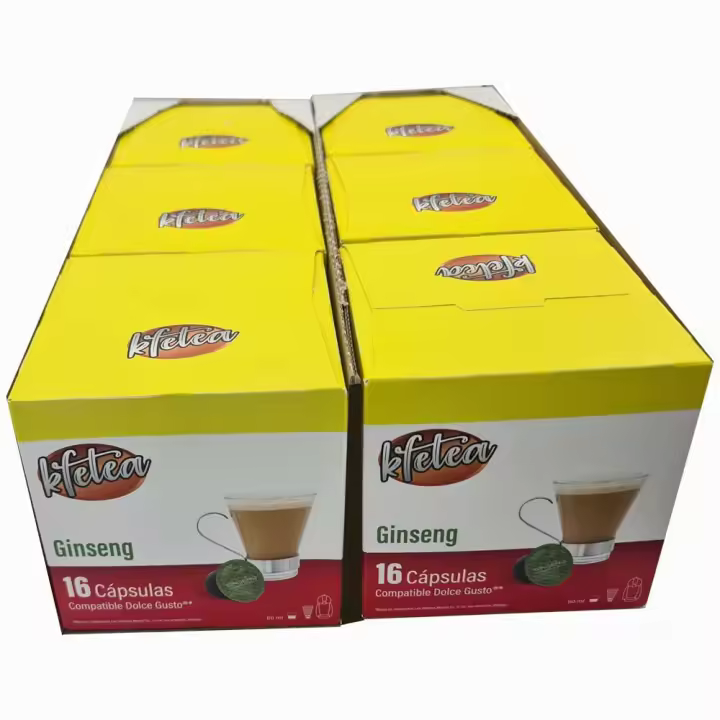 Ginseng  Kfetea 6 cajas de 16 capsulas compatibles Dolce Gusto - 1