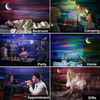 Proyector De Estrellas Aurora Para Decoración De Dormitorio Luz Nocturna Con Música Bluetooth Luz De Noche Estelar Y Luna - details 8