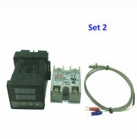 Térmico Digital REX-C100 Controlador De Temperatura Salida SSR Sensor Tipo K Con Relé Sólido 40DA + Sensor 48x48 - details 1