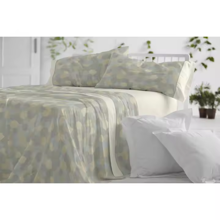 Juego de Cama 043 Verde Burrito Blanco - 1