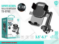 Soporte de teléfonos móvil para coche,SANDA,fijación de rejilla de ventilación de aire,rotación estable 360 grados,gravedad,para el móvil con tamaño de pantalla  de 3.5''--6.7'' - details 0