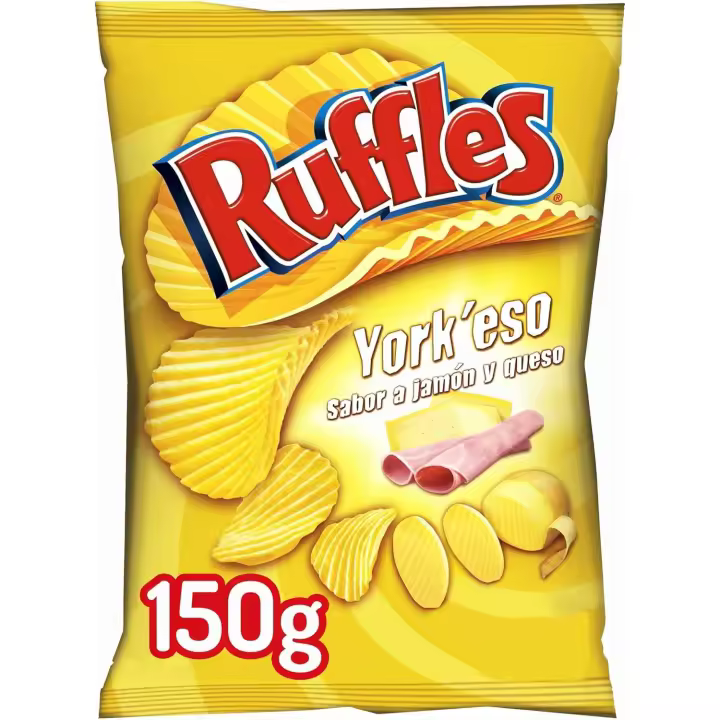 PACK de 12 - Ruffles sabor a york y queso sin gluten 12 x 160g PEPSICO - 1