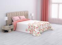 Colcha Reversible de Verano Trinity Rosa  – Diseño Floral Romántico | Cama 90 a 150 cm | Tejido Suave y Ligero | Mercatienda.es - details 0