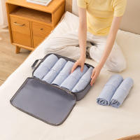 Set De 3 Bolsas De Viaje Compressibles Multifuncionales Organizador De Maleta Impermeable De Nylon Plegable Portátil Rosa - details 8
