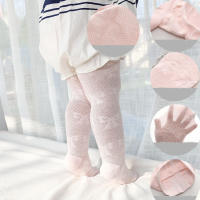 Medias De Verano Para Bebés Niñas Lawadka Talla 0-24 Meses Algodón Espeso Transpirable Con Lazo Pantimedias Infantiles - details 2