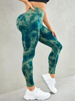Pantalones De Yoga De Cintura Alta Sin Costuras Para Mujer Levanta Glúteos Pierna Larga Elasticidad Completa Fitness Running - details 5