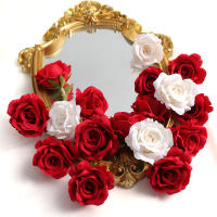 5/10pcs Cabezas De Rosa Silken Artificial Para Scrapbooking Decoración De Casas Bodas Navidad Arco De Navidad Decoración De Pasteles - details 12