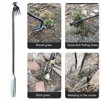 Herramienta De Maleador Manual Con Mango Largo Para Jardín Y Pradera Uso Agrícola Y Gardening Rastrillo De Hierba - details 6