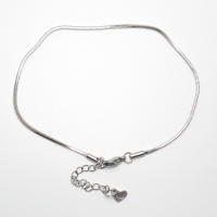 Pulsera De Tobillo Clásica En Color Plata Con Cadena De Serpiente Para Hombres Y Mujeres Accesorio De Sandalias De Acero Inoxidable 304 Longitud 23cm - details 0