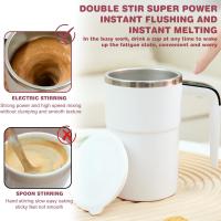 Taza de café automática recargable portátil, licuadora eléctrica de acero inoxidable con agitación magnética, taza autoagitadora para muchas bebidas - details 4