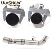 Sistema De Escape Completo Para Motocicleta Kawasaki Z1000 Z1 Ninja1000 Modificado Middle Link Pipe Muffler 2003-2017 Acero Inoxidable - details 4