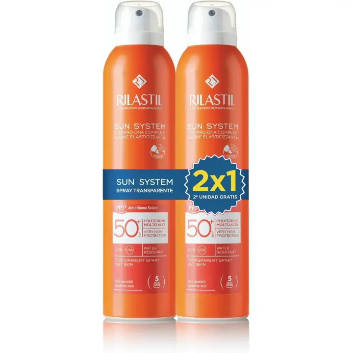 RILASTIL SUN SYSTEM DUPLO DRY TOUCH SPRAY 50% 2ªUD 200ML - 1