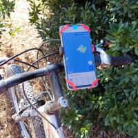 Soporte para teléfono móvil Verk Group, Soporte para bicicleta de montaña, Soporte para teléfono móvil de motocicleta eléctrica Soporte Movil Moto,GPS Universal Rotación 360° Manillar, Desmontable Moto,Bici, Ajustable Silicona - details 0
