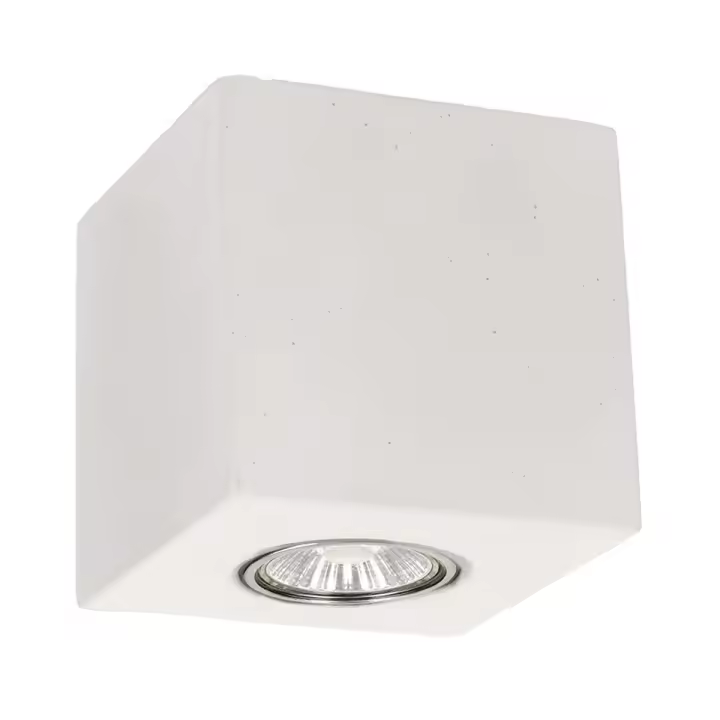 Loco Gila, Cemento, Blanco, 10x10x10 cm - 1