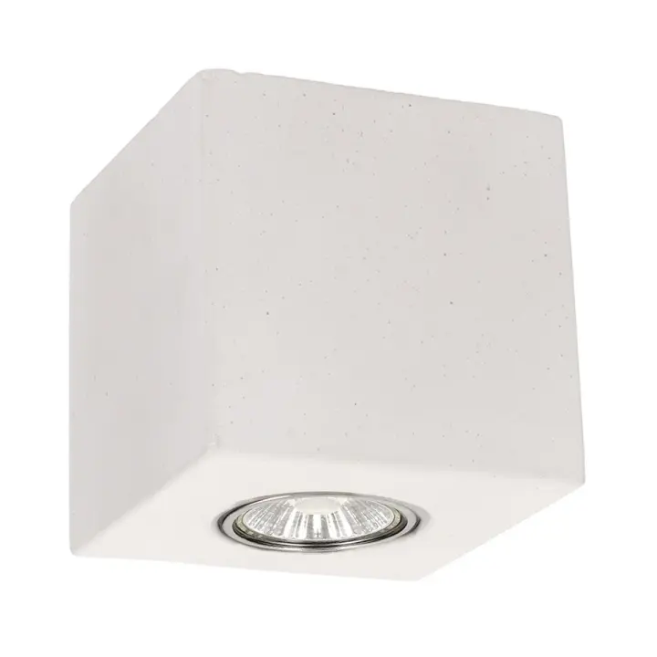 Loco Gila, Cemento, Blanco, 10x10x10 cm - 1