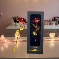 Caja De Regalo Con Flor De Rosa Y Ventana Clara Decoración Exquisita Para El Día De San Valentín Cumpleaños Y Amigos Decoración Para Sala De Estar Restaurante Casa - details 6