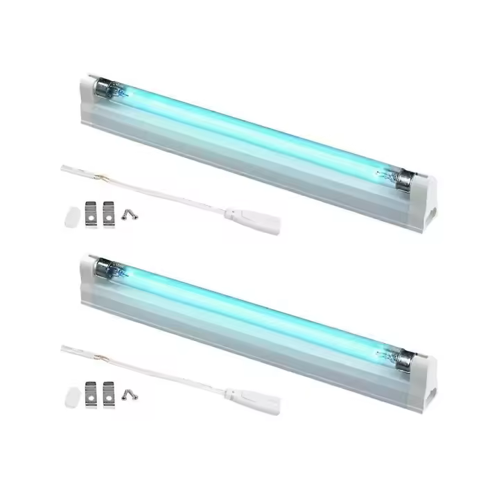 2x T5 6W LED UV lámpara de cuarzo ultravioleta UVC germicida Luz desinfección 220V - 1