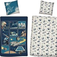 Funda Nórdica Reversible Star Wars Retro para Cama de 90 o 105cm Algodón 100%, Medida 140x200 cm, más 1 Funda Cojín 65x65cm - details 1