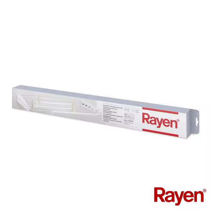 Rayen  Tendedero telescópico de pared  Tanto para interior como para exterior  5 metros de superficie de tendido  Plegable para ahorrar espacio  Dimensiones 80 x 37 cm - 1
