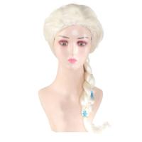 Pelucas De Cosplay Para Niñas Princesa Elsa Disfraz De Reina De Hielo Para Vestir Fiesta De Halloween Carnaval Purim Disfraz De Cabello Elsa - details 2