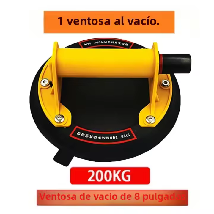 Copa De Succión De Vacío 2024 Para Lifting De Azulejos Piedra Granito Vidrio De 200kg Capacidad De Carga 8 Pulgadas - 1