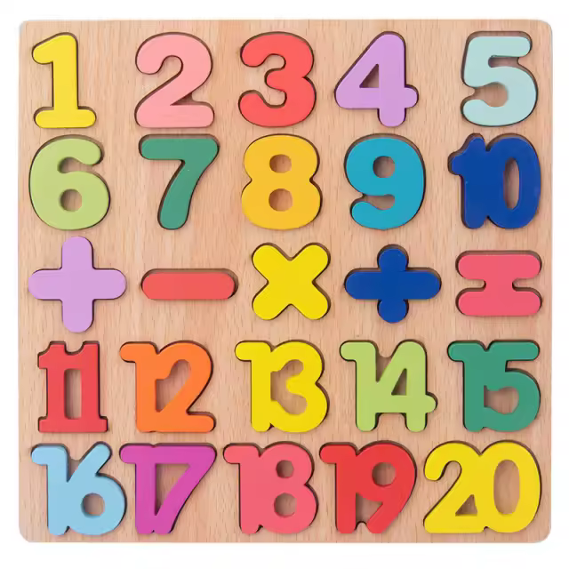 Puzzle De Madera Para Niños Juguete Montessori De Alfabeto Números Y Formas Para Bebés De 1 a 2 3 Años Juego Educativo Temprano - 1