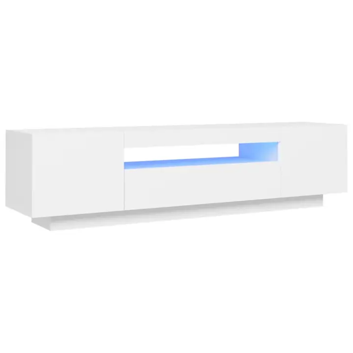 Mueble TV combinadoMueble para TV con luces LED blanco 160x35x40 cm - 1