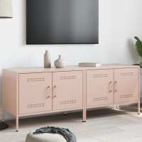vidaXL Muebles para TV 2 piezas acero mostaza 68x39x50,5 cm en color Amarillo/Antracita/Blanco y más | almacenamiento funcional diseño moderno para baño dormitorio sala - details 3