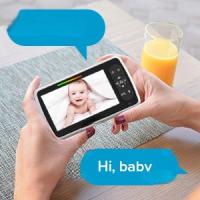 Monitor de Bebe-Pantalla Grande de 5 "with 30 horas de duración de la Katería-Remote Control Pan-Tilt-Zoom; Sin WiFi, Bidireccional Audio, Visión Nocturna, Temperatures, monitor de Bebe de Largo Distancia de 960 pies con Cámara y audio - details 3