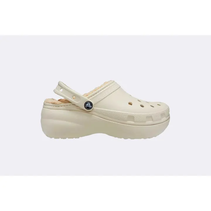 CROCS Zuecos clásicos con plataforma para mujer en color blanco roto - 1