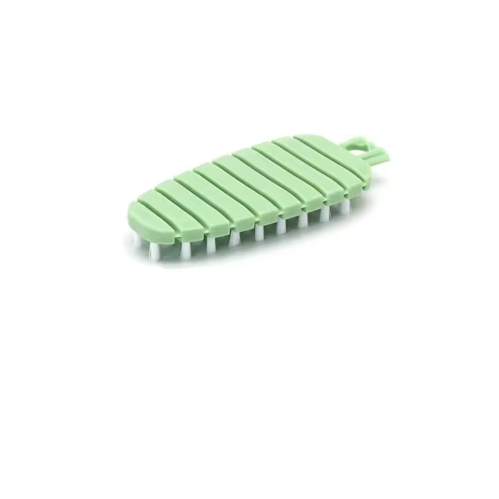 Set De Cepillos Para Limpieza De Verduras Y Frutas Patrón De Batata Y Zanahoria Herramienta De Limpieza Flexible Para Cocina Eco-amigable - 1