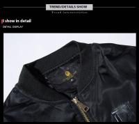 Chaqueta De Pilotaje Ma1 Estilo Japonés Para Hombres Y Mujeres Con Bordado Adecuada Para Motociclistas Y Uso Diario Talla M a XXXL Color Negro - details 7