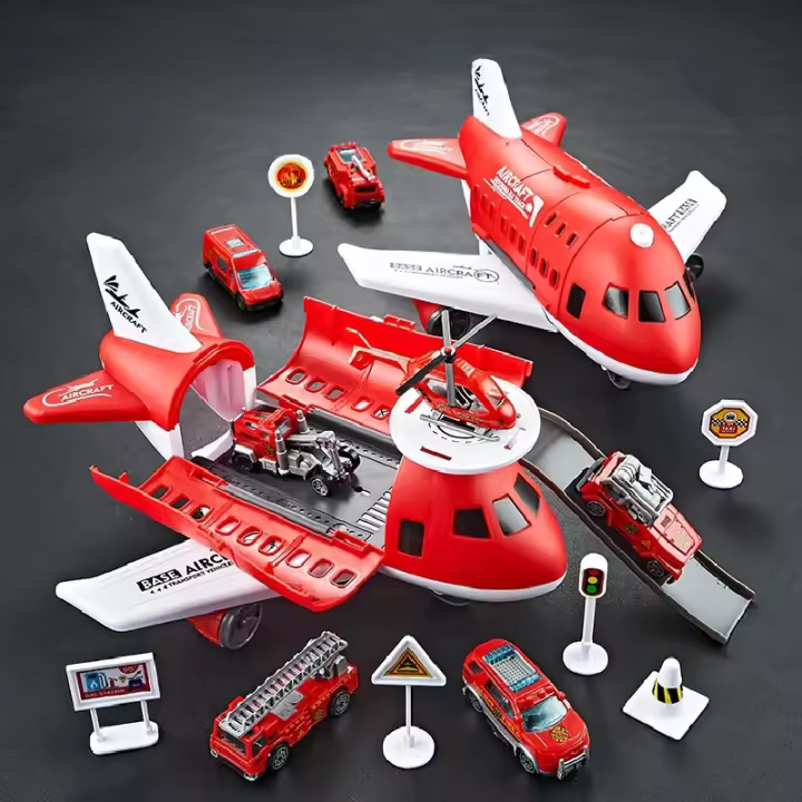Modelo De Coche Y Avión De Inercia Con Combivariación De Temas Para Juguete ABS Sin Batería Adecuado Para Niños De 4 a 12 Años - 1