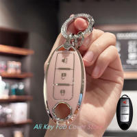 Cubierta De Llave Para Coche Lanyard De Cadena Para Nissan Altima Maxima Rogue Armada Pathfinder 3 Botones Smart Key TPU - details 11