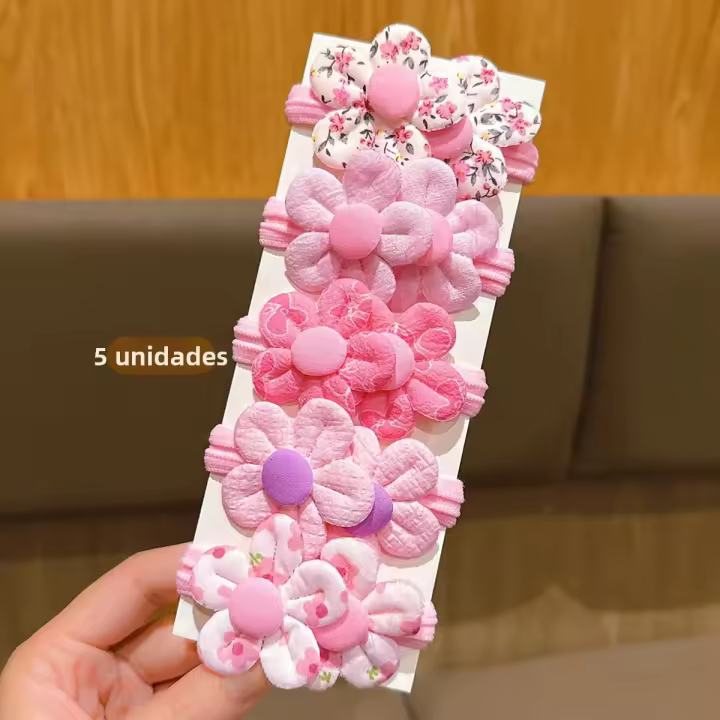 5 Hermosas Horquillas De Pelo En Forma De Flor Rosa Accesorios Para El Cabello De Princesa Adecuados Para El Uso Diario - 1
