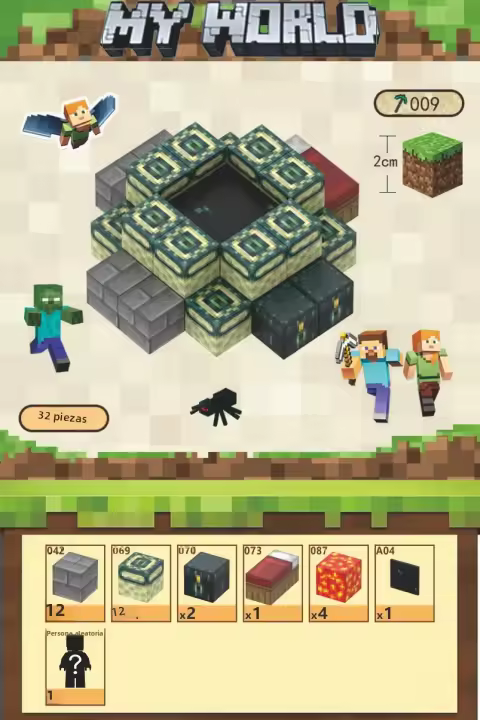 Juego De Bloques Magnéticos 32-64 Piezas Para Niños Y Niñas Edad 3+ Set De Arquitectura DIY Educativo Material ABS - 1