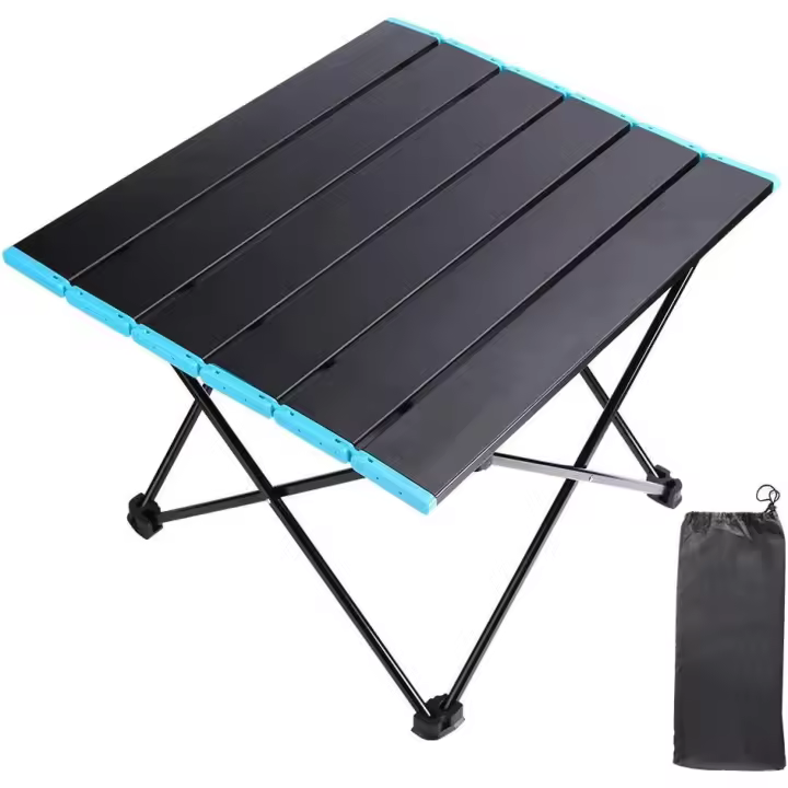 Mesa portátil de aluminio ligera, mesas de camping pequeñas y plegables, mesa perfecta para acampar, picnic, cocinar. - 1