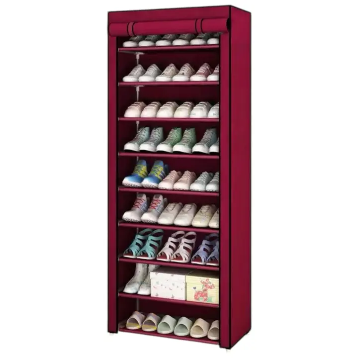 Zapatero Mikomika con 10 Niveles para Almacenar y Organizar Hasta 30 Pares de Zapatos con Funda a Prueba de Polvo (58 x 28 x 170 cm zapatero-10p-001 1990 D7 ) - 1