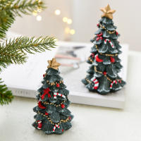 Adornos De Navidad En Resina Miniatura Para Decoración De Escritorio Árbol De Navidad Regalos Modernos Estilo Inicial - details 4