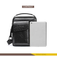 Bolso De Hombro Vintage Para Hombres Bolsos Cruzados Retro Con Cierre De Cremallera Bolsa De Mano De Nylon Para Occasiones Versátiles - details 4