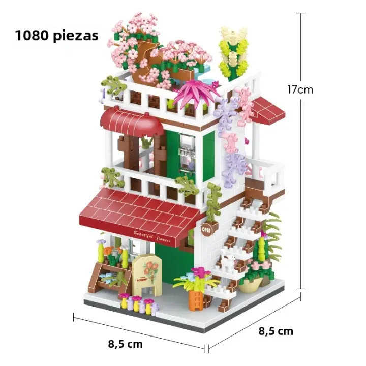 Bloques De Construcción De Venta Al Por Menor Para Niños Y Niñas Tienda De Pastelería Y Bar De Música De La Ciudad Decoración Para Cumpleaños Juguete Educativo Para Niños Mayores De 14 Años - 1