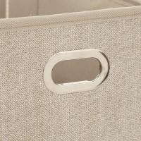 Caja de almacenamiento de tela - Cesta organizadora plegable -Beige Chine- 5 FIVE - Varios Tamaños - details 5