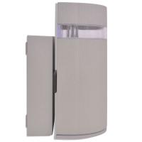 vidaXL Aplique de pared de exterior semicilíndrico gris aluminio - details 4