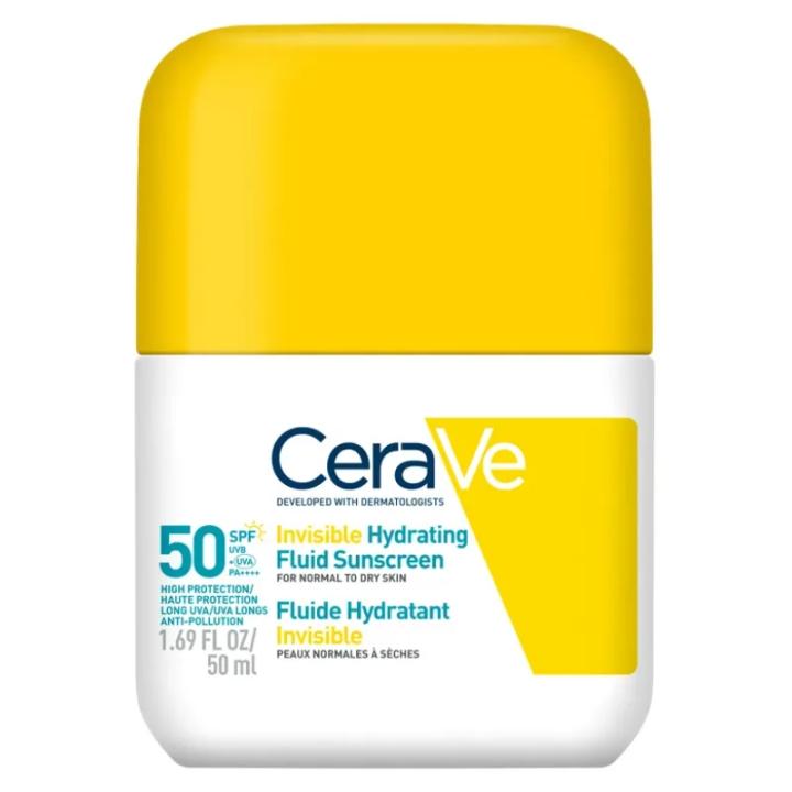 CeraVe - Fluido protector invisible hidratante SPF50 para rostro, 50ml — oferta en Miravia