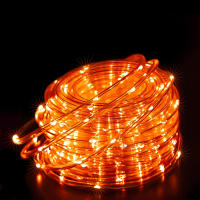 Cadena De Luces Solares De 100 LED Para Jardín Y Decoración De Navidad 12M 8 Modos Impermeable Naranja Luces De Hadas Art Decó - details 0