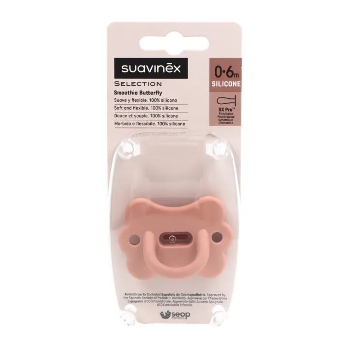 Chupete Silicona Fisiologico Suavinex Sx Pro Selection 0-6 Meses Smoothie Butterfly 1 Unidad - 1